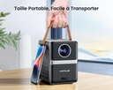 Mini Projector【Electric Focus】 18000 Lumens WiFi Bluetooth WiMiUS Portable Projector Video Projector 1080P FHD Supported, Overhead Projector 4K WiFi Zoom 50% Home Cinema for Phone/HDMI/AV/USB - Additional Image