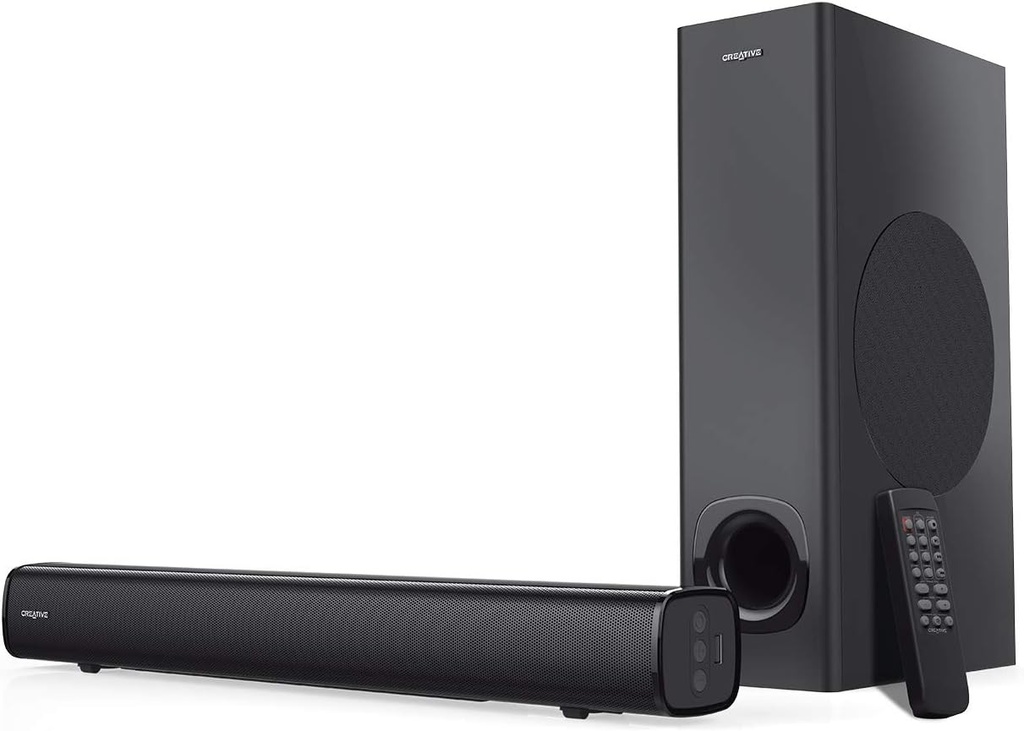 Creative Stage 2.1 Soundbar with Subwoofer for TV, Computer and Ultra Wide Screens, Bluetooth / Optical Input / ARC / AUX, Remote Control and Wall Mount Kit - Additional Image