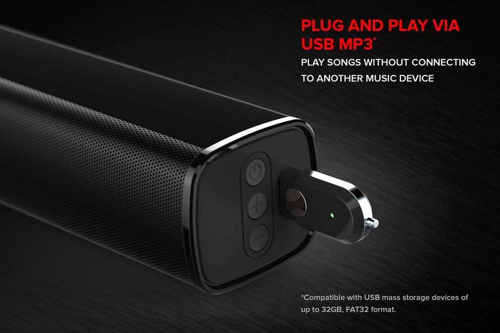 Creative Stage 2.1 Soundbar with Subwoofer for TV, Computer and Ultra Wide Screens, Bluetooth / Optical Input / ARC / AUX, Remote Control and Wall Mount Kit - Additional Image