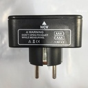 BSIDE Socket Tester RCD Tester for Outlets with Built-in Voltage Detector EBTN Display 3 Results Line Fault Test under Neutral and Earth Voltage Plug Leak Tester - Additional Image