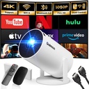 [Built-in App] 1080P FHD 4K 2025 Overhead Projector Portable Mini Projector Dual Control with Mouse Android TV WiFi 6 BT5.2 180° Rotation HDMI/TV Stick/USB/PS5, with HDMI and Mouse - Additional Image