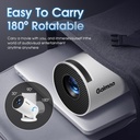 [Built-in App] 1080P FHD 4K 2025 Overhead Projector Portable Mini Projector Dual Control with Mouse Android TV WiFi 6 BT5.2 180° Rotation HDMI/TV Stick/USB/PS5, with HDMI and Mouse - Additional Image