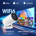 [Built-in App] 1080P FHD 4K 2025 Overhead Projector Portable Mini Projector Dual Control with Mouse Android TV WiFi 6 BT5.2 180° Rotation HDMI/TV Stick/USB/PS5, with HDMI and Mouse - Additional Image