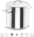 LACOR High pot made of stainless steel with lid, suitable for all types of kitchens, matt finish, capacity: 25.7 L, height: 32 cm, diameter: 32 cm, metal, silver, 32 Ø (cm) - Additional Image