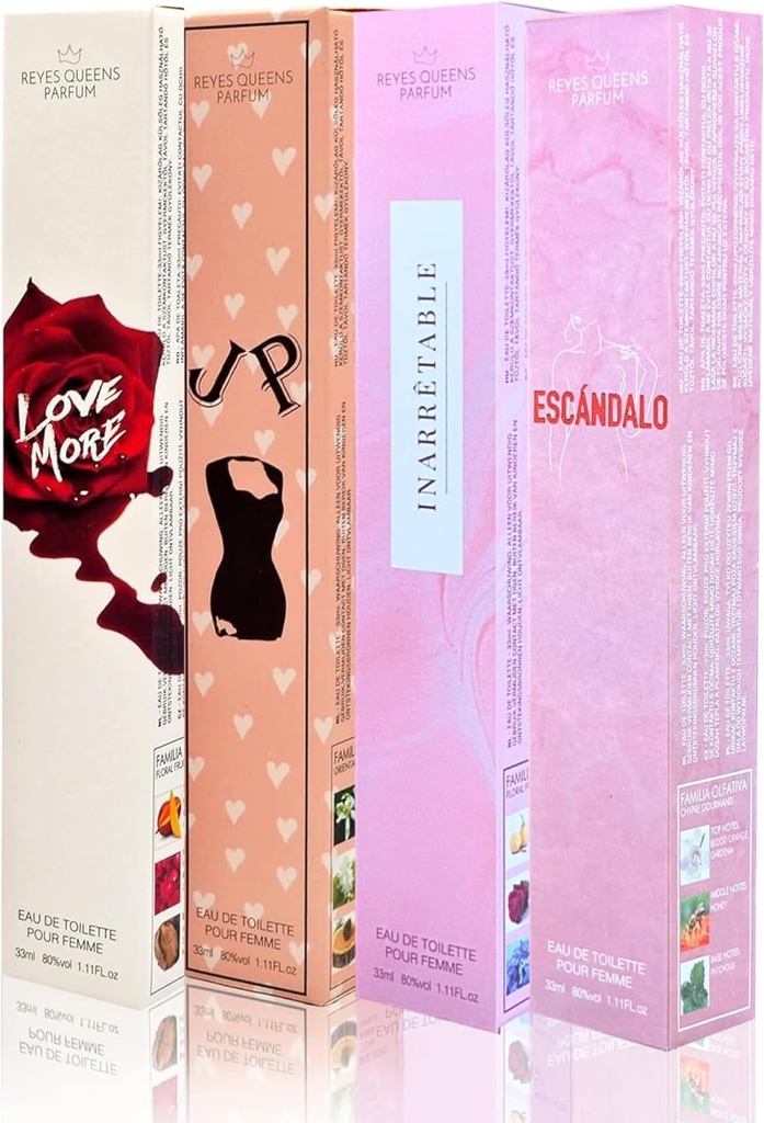Set of 4 Perfume for Women. 33 ml Eau de Parfum Bag Cologne for Girls, Travel, Dating, Shopping, Party - Additional Image