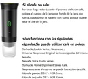Electric Espresso Machine Portable Cordless Self-Heating Espresso Coffee Machine 60ml Travel Espresso Coffee Machine for Nespresso Ground Coffee Capsule Camping Car RV Hiking Office - Additional Image