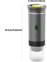 Electric Espresso Machine Portable Cordless Self-Heating Espresso Coffee Machine 60ml Travel Espresso Coffee Machine for Nespresso Ground Coffee Capsule Camping Car RV Hiking Office - Additional Image