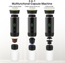 Electric Espresso Machine Portable Cordless Self-Heating Espresso Coffee Machine 60ml Travel Espresso Coffee Machine for Nespresso Ground Coffee Capsule Camping Car RV Hiking Office - Additional Image