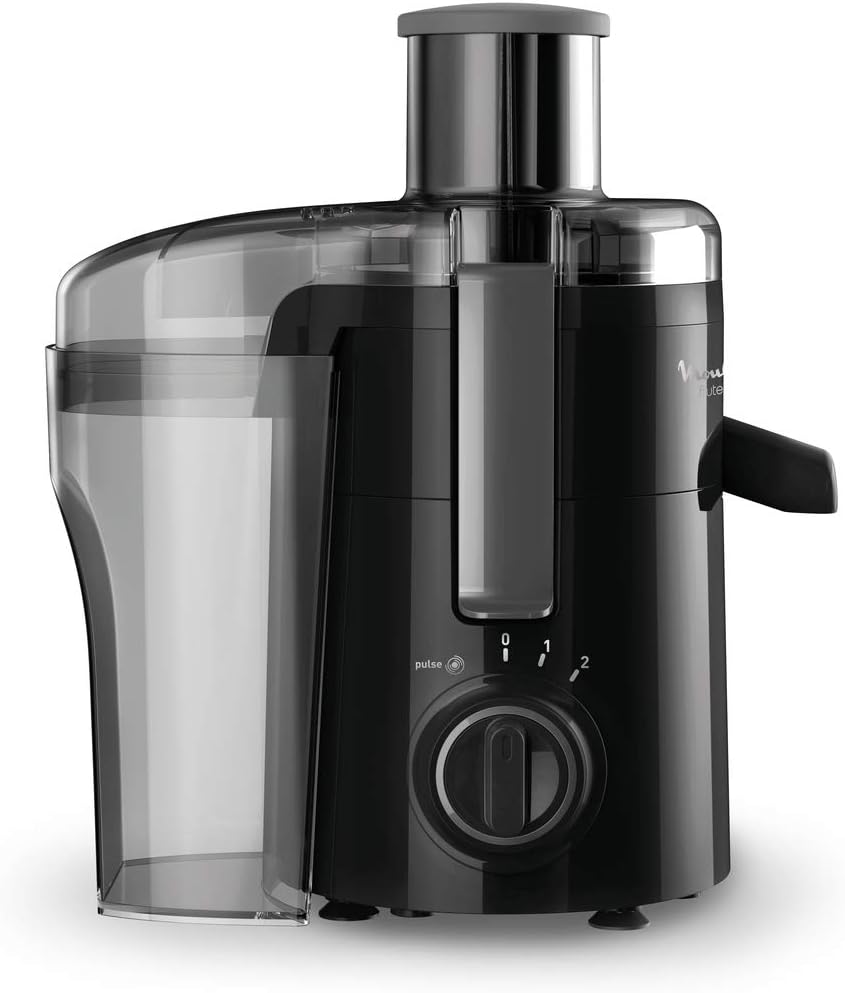 Moulinex Frutelia Plus JU370810 Juicer, 950 ml, 350 W, 2 Speed, 6 cm Mouth, Stainless Steel Filter, Compact, Homemade Fruit and Vegetable Juice, Black - Additional Image