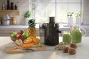Moulinex Frutelia Plus JU370810 Juicer, 950 ml, 350 W, 2 Speed, 6 cm Mouth, Stainless Steel Filter, Compact, Homemade Fruit and Vegetable Juice, Black - Additional Image