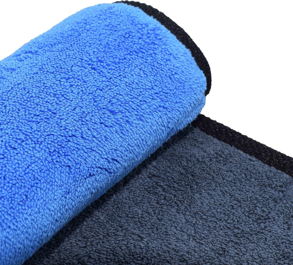 Kemes 3 x Microfibre Cloth with 500 GSM for Perfect Paint Care – Extremely Absorbent and Soft for Car and Motorcycle Cars, 30 x 30 cm (3PCS) - Additional Image