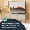 Majority Bowfell | Bluetooth Sound Bar for TVs | 2.0 50W Stereo Speakers for TV or PC | Optical Input, RCA, USB & AUX | 39 cm, EQ Settings, Remote Control Included (White) - Additional Image
