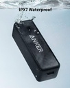 Anker Portable Bluetooth Speaker, SoundCore 2 Wireless Speaker with Powerful Bass, 24 Hours Battery Life, 20m Range, IPX7 Waterproof and Built-in Microphone - Black - Additional Image