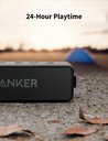 Anker Portable Bluetooth Speaker, SoundCore 2 Wireless Speaker with Powerful Bass, 24 Hours Battery Life, 20m Range, IPX7 Waterproof and Built-in Microphone - Black - Additional Image
