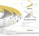 Govee 5 m LED Strip, WiFi RGB LED Strip, Multi-Colour, App Control, Music Mode, LED Bedroom Compatible with Alexa and Google Home, Decor for Home, Kitchen, Living Room, Party - Additional Image
