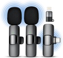 Qhot Wireless Tie Mic for iPhone, Clip-on Lavalier Wireless Bluetooth Microphone for Video Recording, Live Streaming, Podcast, Vlog, Youtube/TikTok (USB-C/ 2MIC) - Additional Image