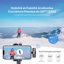 Qhot Wireless Tie Mic for iPhone, Clip-on Lavalier Wireless Bluetooth Microphone for Video Recording, Live Streaming, Podcast, Vlog, Youtube/TikTok (USB-C/ 2MIC) - Additional Image
