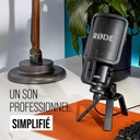 RØDE NT-USB Studio Grade Versatile USB Condenser Microphone with Pop Filter and Tripod for Streaming, Gaming, Podcasting, Music Production - Additional Image