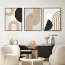 EudoER Minimalist Paintings Abstract Line Posters Geometric Wall Art Canvas Painting Living Room Modern Interior Home Decoration 50x70cmx3 Frameless - Additional Image