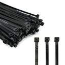 ERKO 100 Pieces Professional Cable Ties 100 x 2.5 mm Cable Tie Handle Black Color Temperature Resistant 100 x 2,5 mm - 100 pièces Noir