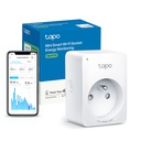 Tapo WiFi Connected Socket, Consumption Tracking, 16A Type E, Compatible with Alexa and Google Home, Control Radiator, Heating, Energy Saving, Voice Control, Tapo P110(FR)