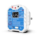 KAIWEETS Socket Tester, Electrical Circuit Tester, Detect 7 Wiring Conditions/Voltage Display/Test RCD/48-250V/CAT II 300V
