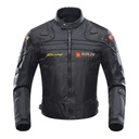 BORLENI Motorcycle Jacket, Motorcycle Jacket 4 Season Protective Gear Motorcycle Windproof with 5 Protectors Motorcycle Clothing for Men and Women, Black, L