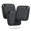 Hoxe 3 Pcs Object Locator Tracker, Air Tracker Tag Compatible with Locate App (iOS Only), 100dB Beep, Global Tracking, Replaceable Battery, Tracer for Keys/Suitcase/Bags and More, 3 Pieces