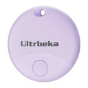 Ultrbeka Air Tag Item Locator Tags 1 Pack, Works for Apple Locate (iOS Only), Replaceable Battery, IP67 Waterproof, for Suitcases/Keys Purple (Does Not Support Android)
