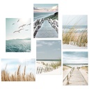 CAREDGO 6 x Modern Wall Decoration, Wall Posters, Bedroom Wall Posters, Modern Aesthetic Art Posters, Minimalist Pictures Without Frame for Home, Office