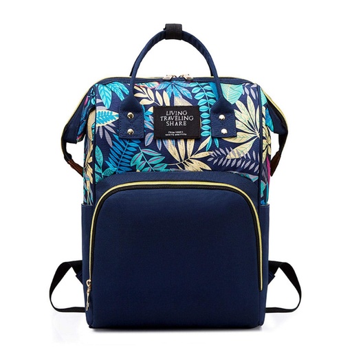 Diaper Bag, Large Capacity Water Resistant Portable Backpack with Adjustable Straps, Maternity Diaper Bag with Bottle Compartment for Mom and Dad, Blue, One Size