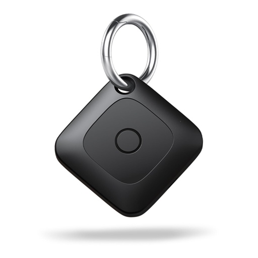 Hoxe Object Locator Tracker, Air Tracker Tag Compatible with Apple App Locate (iOS Only), 100dB Beep, Global Tracking, Replaceable Battery, Tracker for Keys/Suitcase and More, 1 pcs