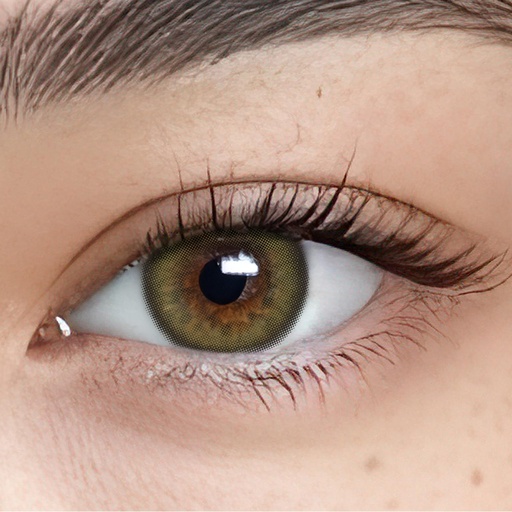 Elizzm Olive Grove (Olive Green) - Discreet Color Lenses with Natural Look and No Correction - 1 Month Color Lenses