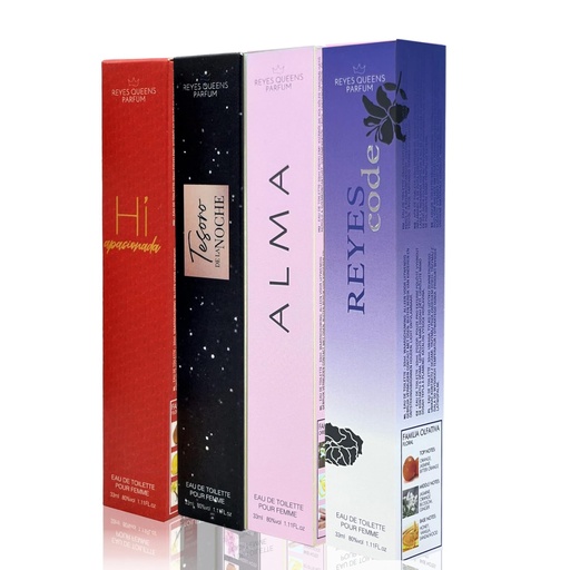 Set of 4 Perfume for Women. 33 ml Eau de Parfum Bag Cologne for Girls, Travel, Dating, Shopping, Party